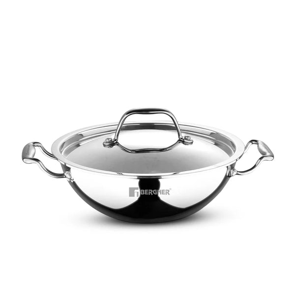 Argent Tri-Ply Stainless Steel Kadai 26cm 3.5L
