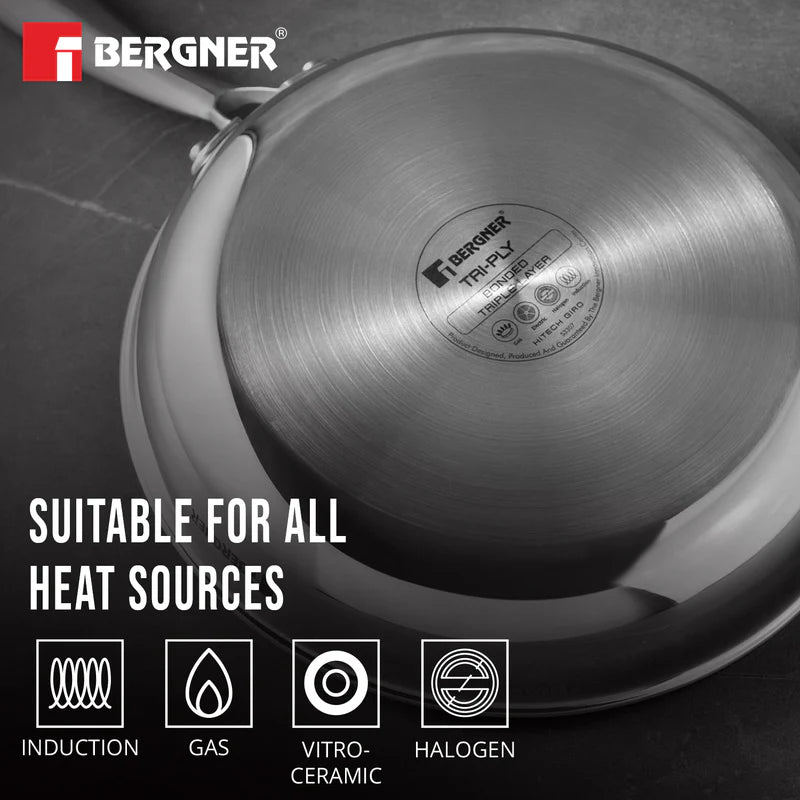 Hi-Tech Giro Triply Stainless Steel Frypan