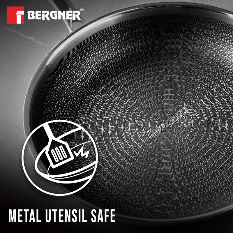 Hi-Tech Giro Honeycomb Triply Stainless Steel Frypan