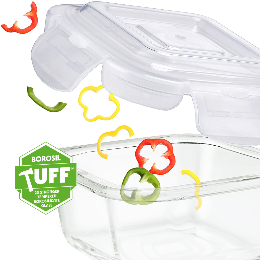 Klip n Store Square Glass Container
