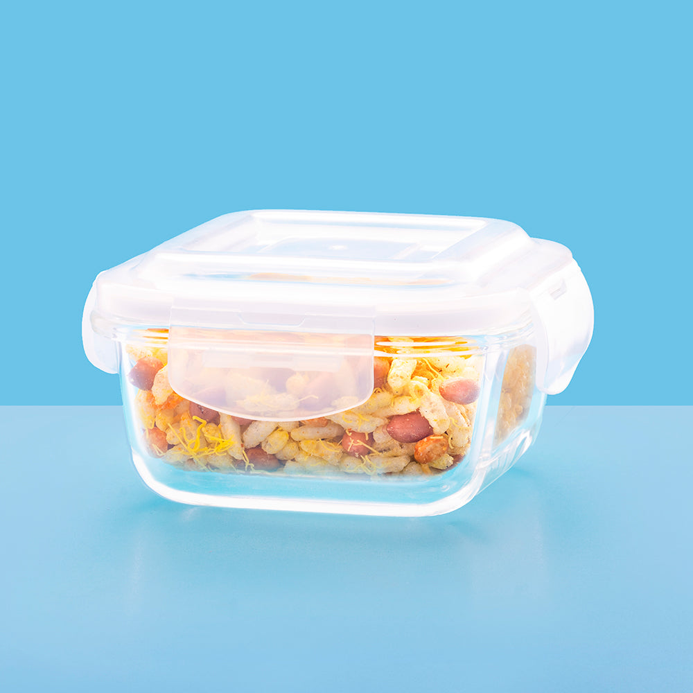 Larah Glass Klip n Store Square Container