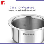 BE Essentials Tri-Ply Stainless Steel Junior Tope Set of 3 Pcs Set
