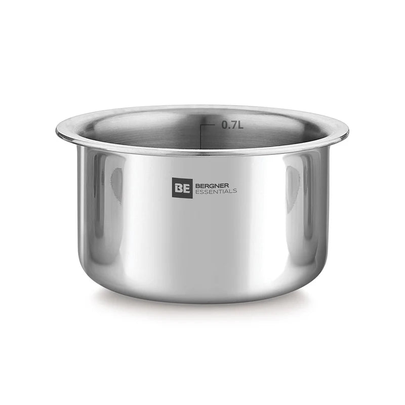 BE Essentials Tri-Ply Stainless Steel Junior Tope Set of 3 Pcs Set