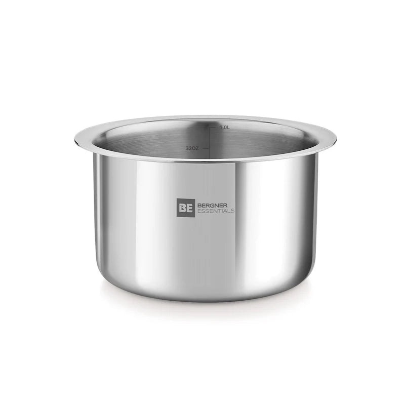 BE Essentials Tri-Ply Stainless Steel Junior Tope Set of 3 Pcs Set
