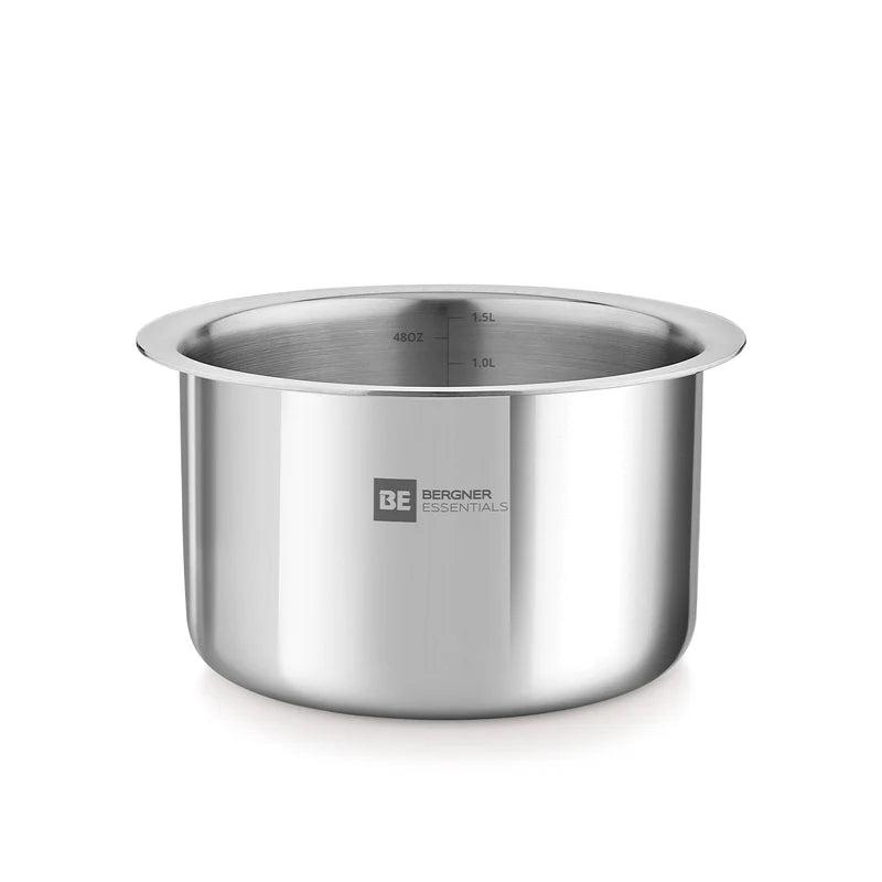 BE Essentials Tri-Ply Stainless Steel Junior Tope Set of 3 Pcs Set