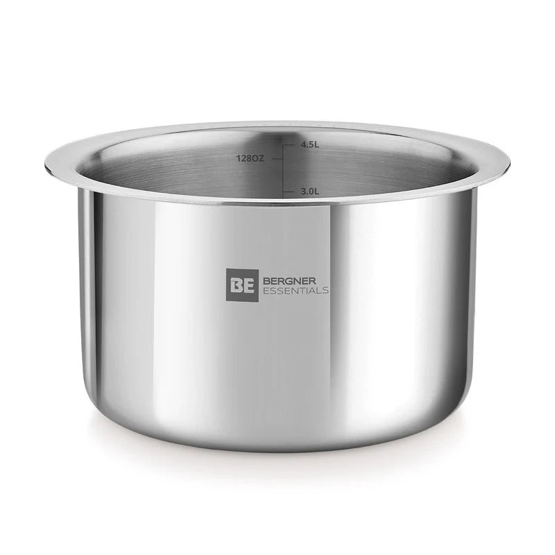 BE Essentials Tri-Ply Stainless Steel Junior Tope Set of 3 Pcs Set