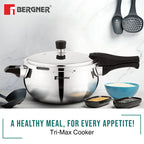 Trimax ORB Tri-Ply Stainless Steel Outer Lid Pressure Cooker