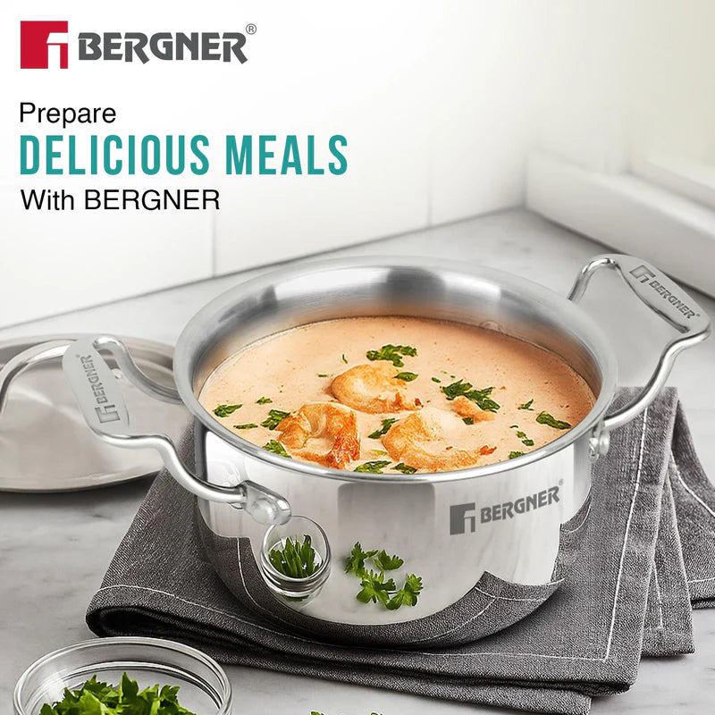 Argent Junior Chef TriPly Stainless Steel Casserole