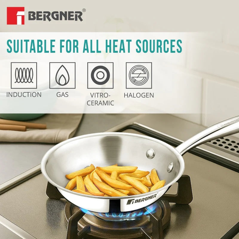 Argent Junior Chef TriPly Stainless Steel Frypan