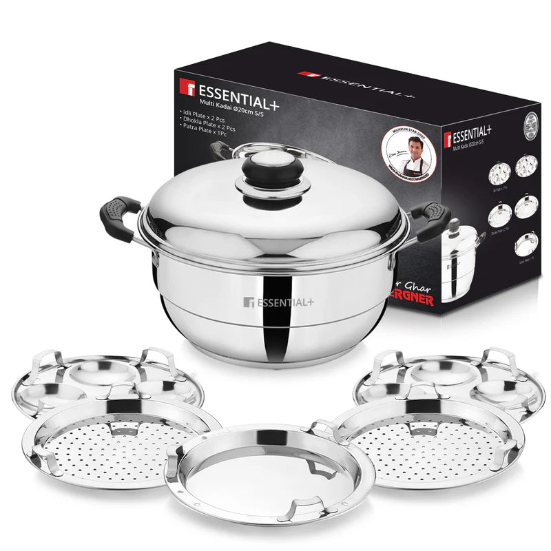 Essential Plus Stainless Steel Multi Kadai