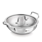 BE Essentials Tri-Ply Stainless Steel Kadai 18cm 1.4L