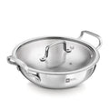 BE Essentials Tri-Ply Stainless Steel Kadai 24cm 3L