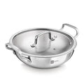 BE Essentials Tri-Ply Stainless Steel Kadai 22cm 2.6L