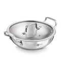 BE Essentials Tri-Ply Stainless Steel Kadai 26cm 3.9L