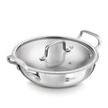 BE Essentials Tri-Ply Stainless Steel Kadai 32cm 7L