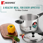 Trimax Triply Stainless Steel Outer Lid Pressure Cooker Multi Combo
