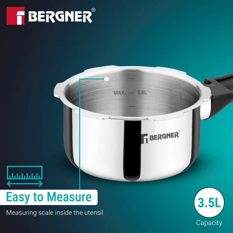 Argent Classic Triply Outer Lid Pressure Cooker - Induction Bottom