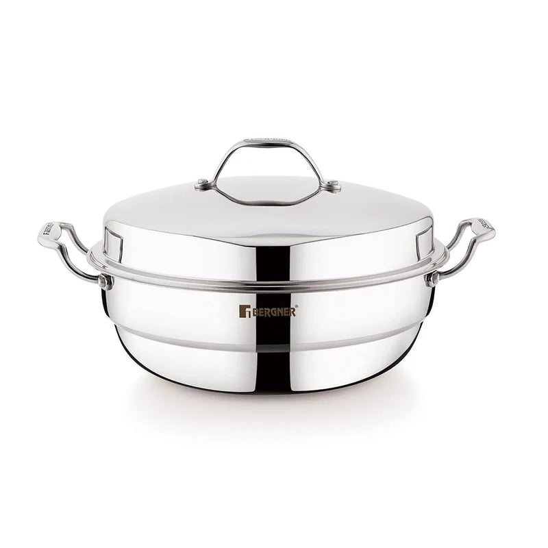 Argent Triply Stainless Steel 28cm Multi Kadai