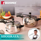 Shouraya TriPly Stainless Steel Inner Lid Belly Pressure Cooker