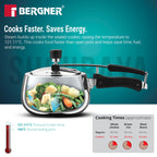 Shouraya TriPly Stainless Steel Inner Lid Belly Pressure Cooker