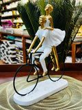 Joyful Journey Couple Figurine – Luxury Bicycle Sculpture