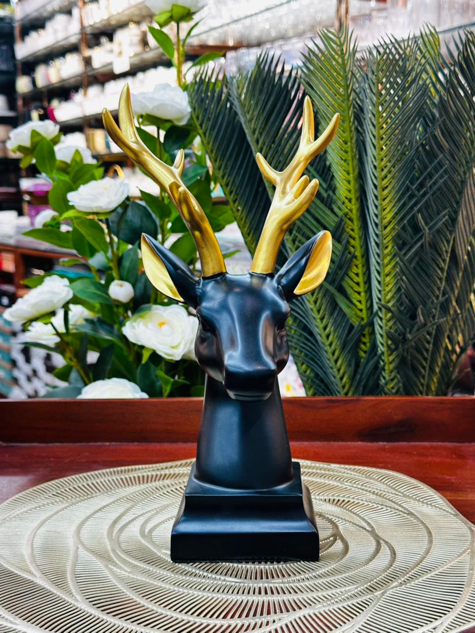 Serein Geometric Stag & Doe – Luxury Feng Shui Deer