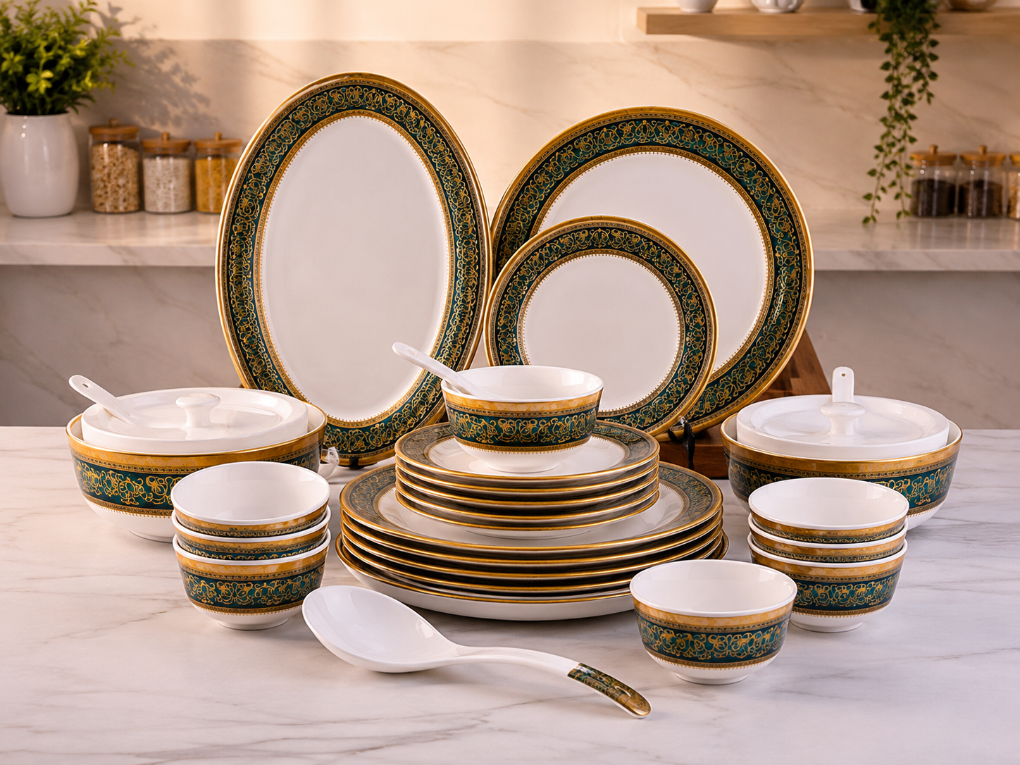 Servewell Dinner Set - Peacock