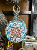 Fancy Mandala Compact Mirror Keychain