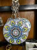 Fancy Mandala Compact Mirror Keychain