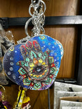 Fancy Mandala Compact Mirror Keychain