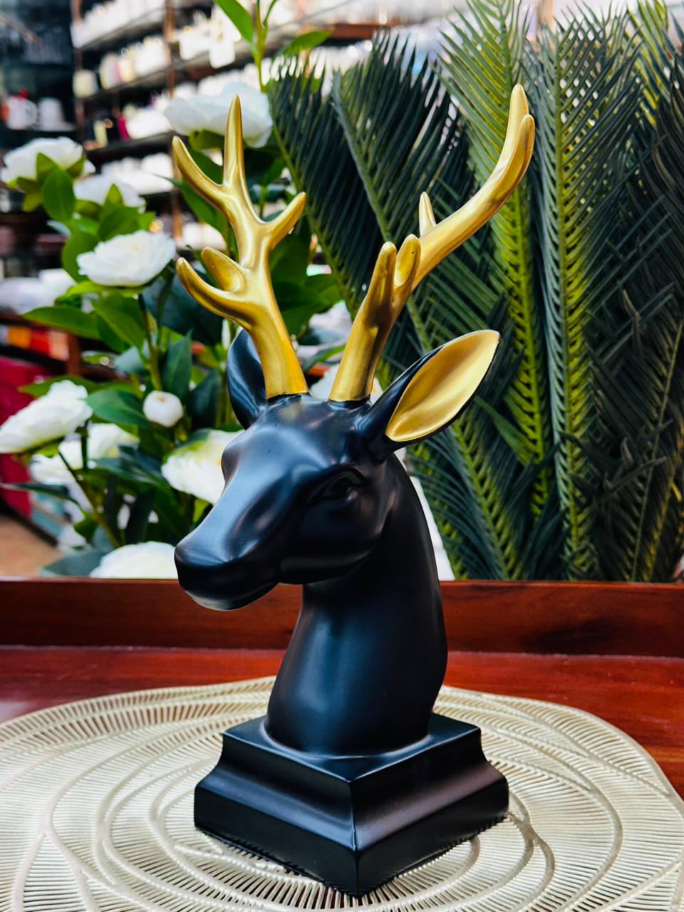 Serein Geometric Stag & Doe – Luxury Feng Shui Deer