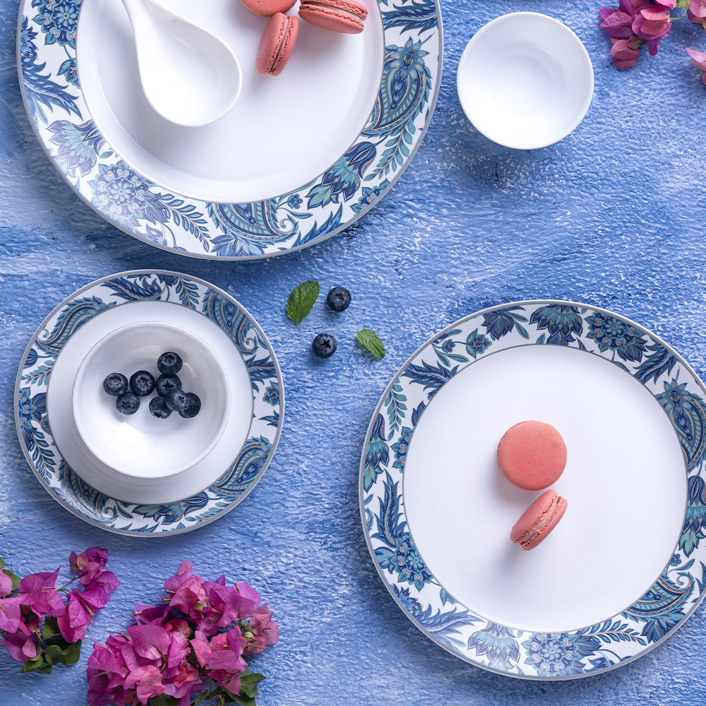 Larah New Iris Dinner Set - bowls detail