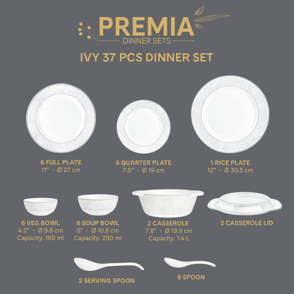 Larah Ivy Dinner Set - table setting