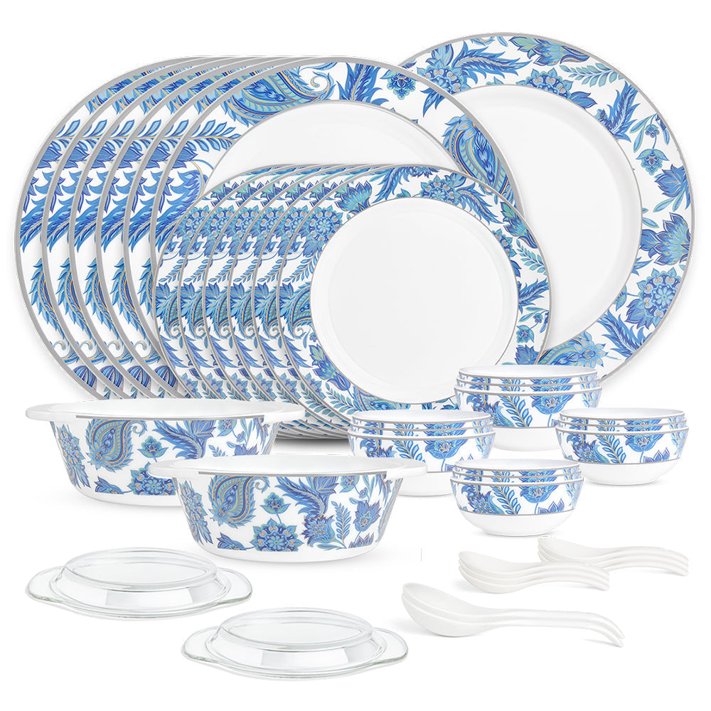 Larah New Iris Dinner Set - plates and casserole