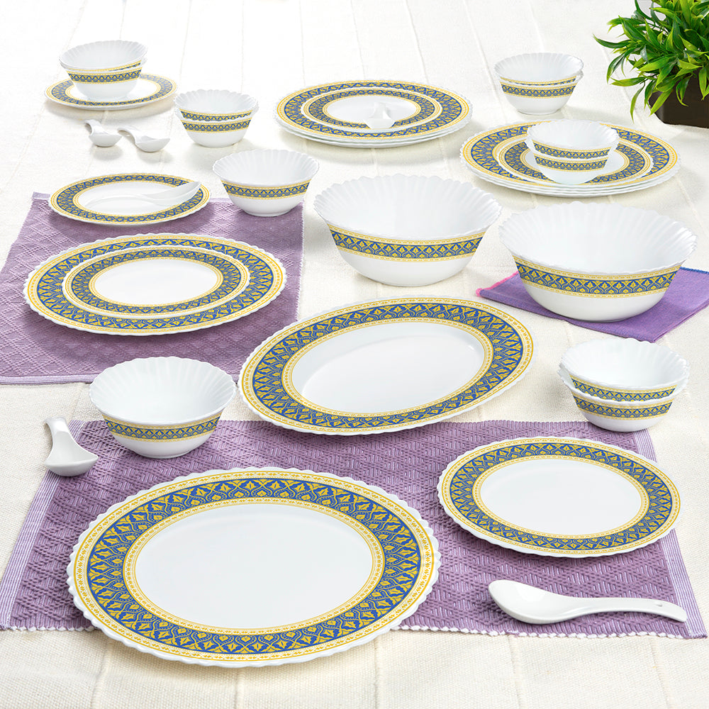 Larah Regal Dinner Set 33 pc - full set laid out