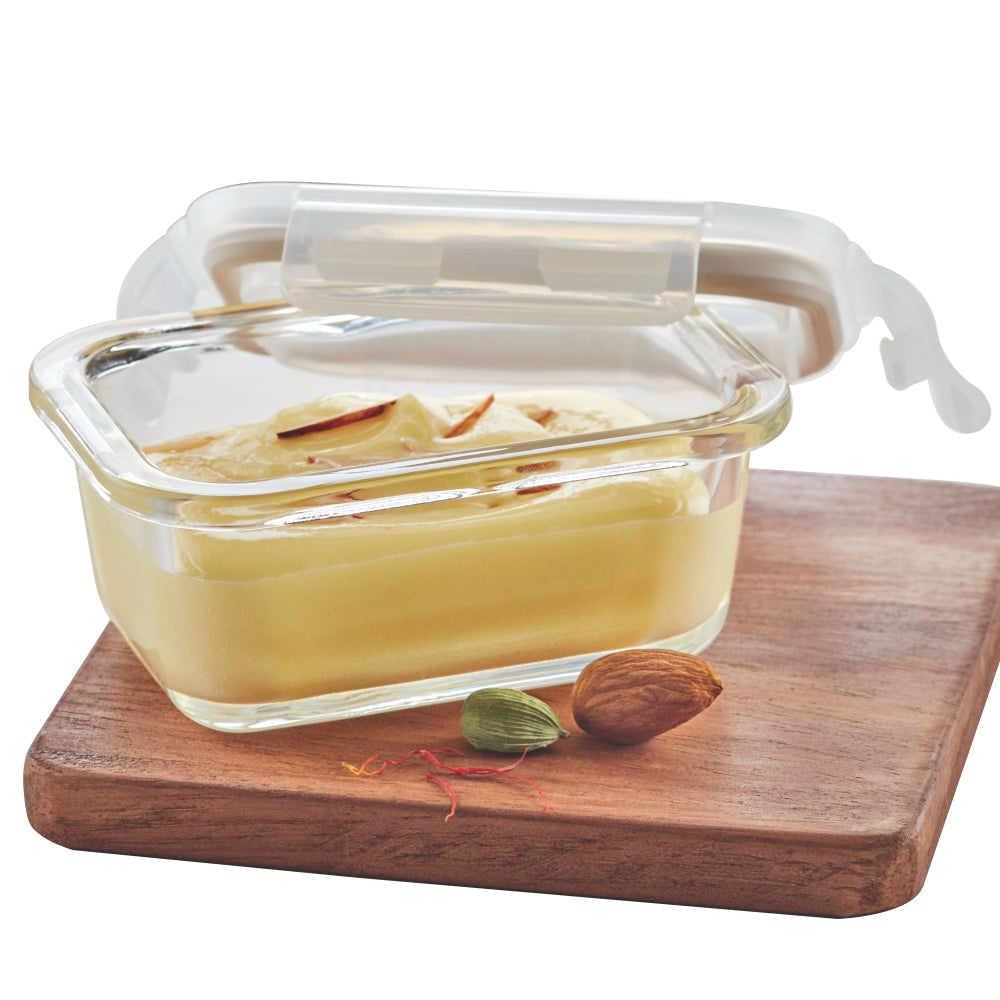Klip n Store Rectangular Glass Container