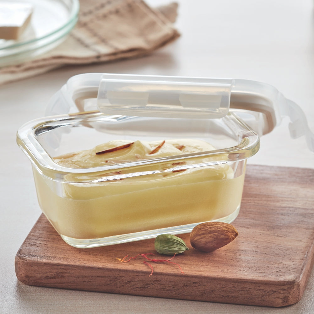 Klip n Store Rectangular Glass Container