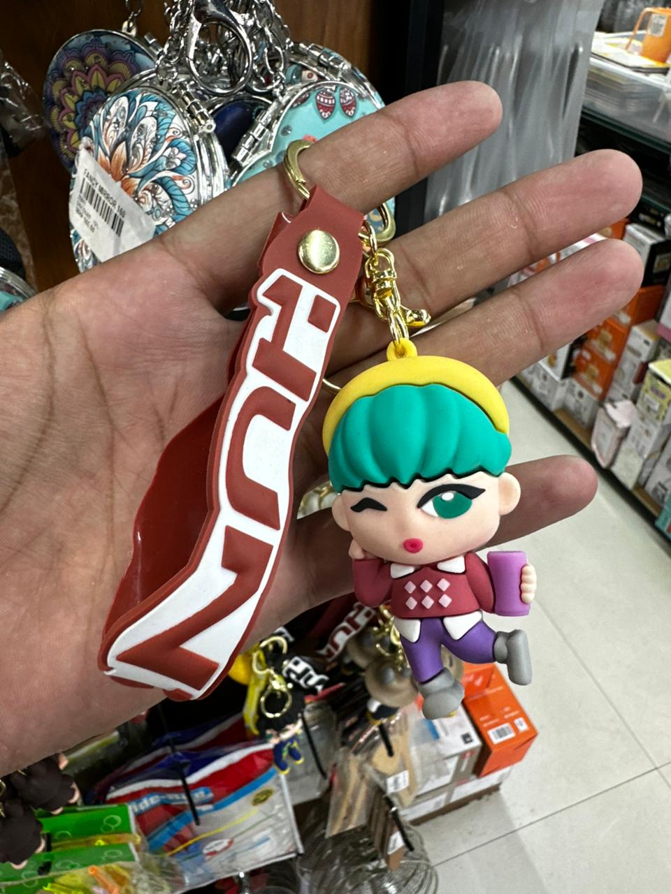 Cute K-Pop Character Keychain