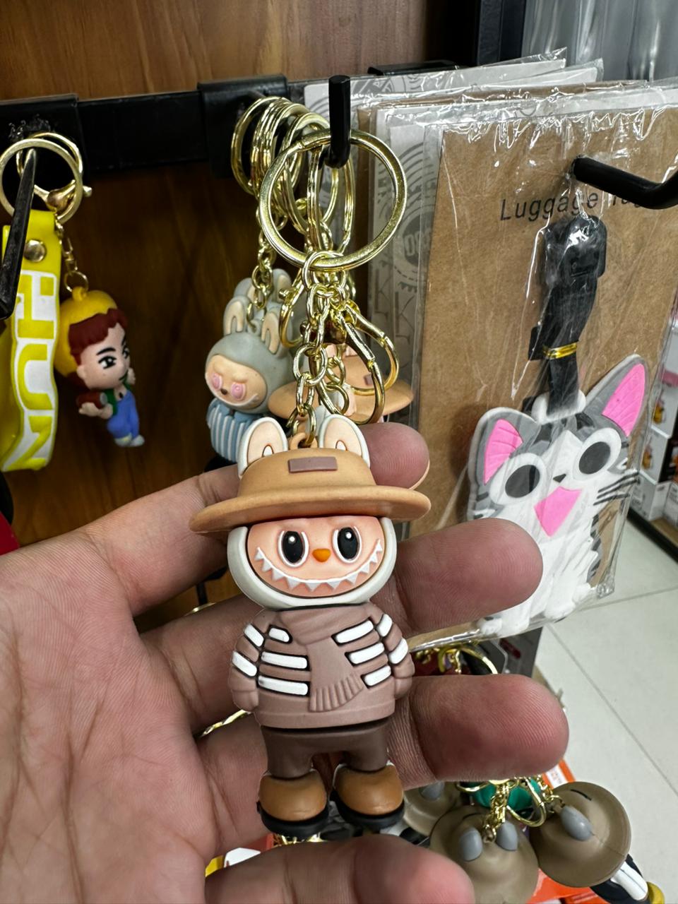 Labubu Style Cute Doll Keychain