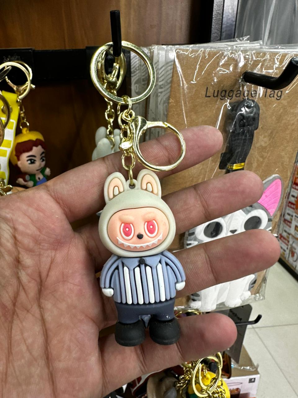 Labubu Style Cute Doll Keychain