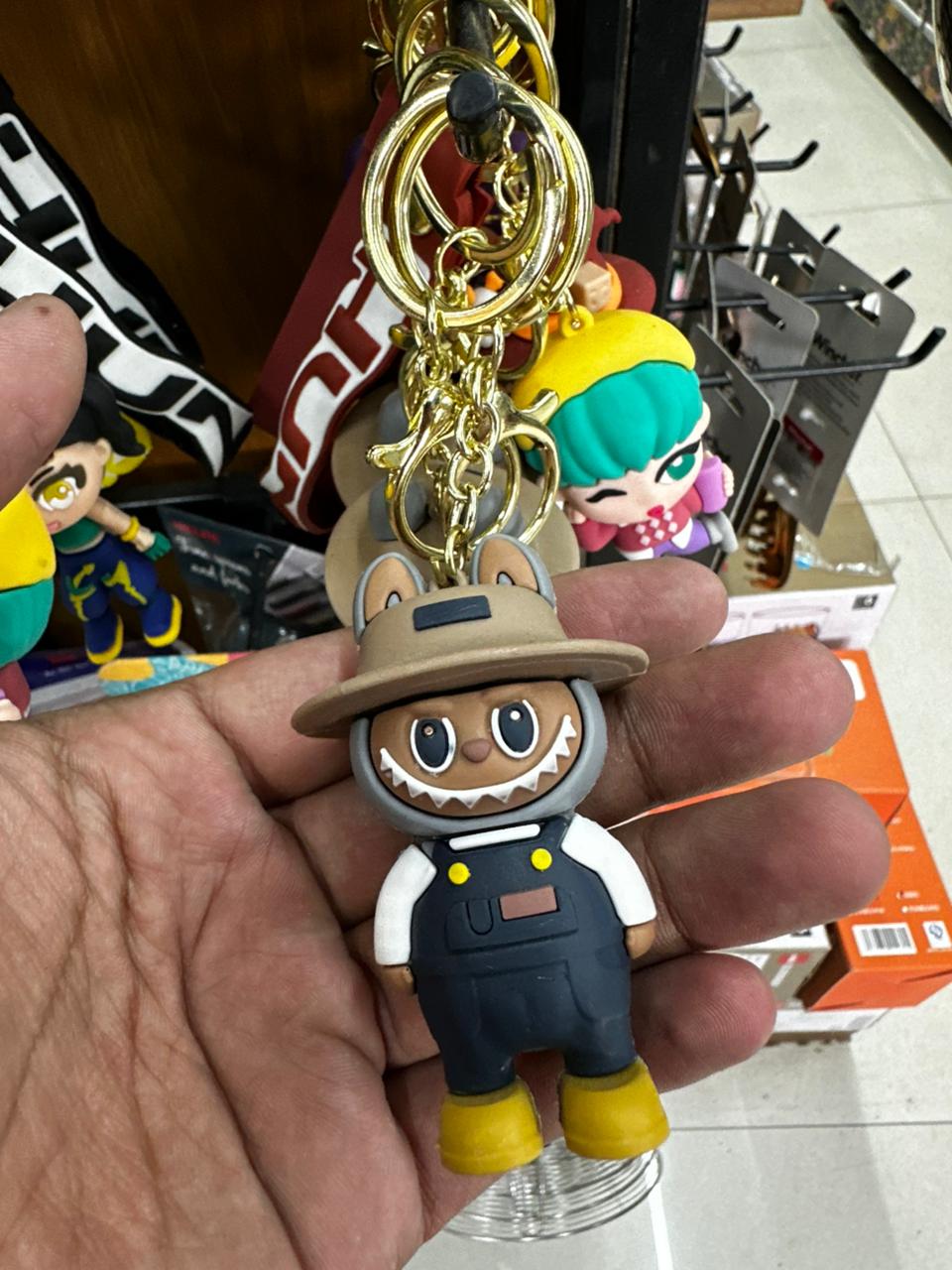 Labubu Style Cute Doll Keychain