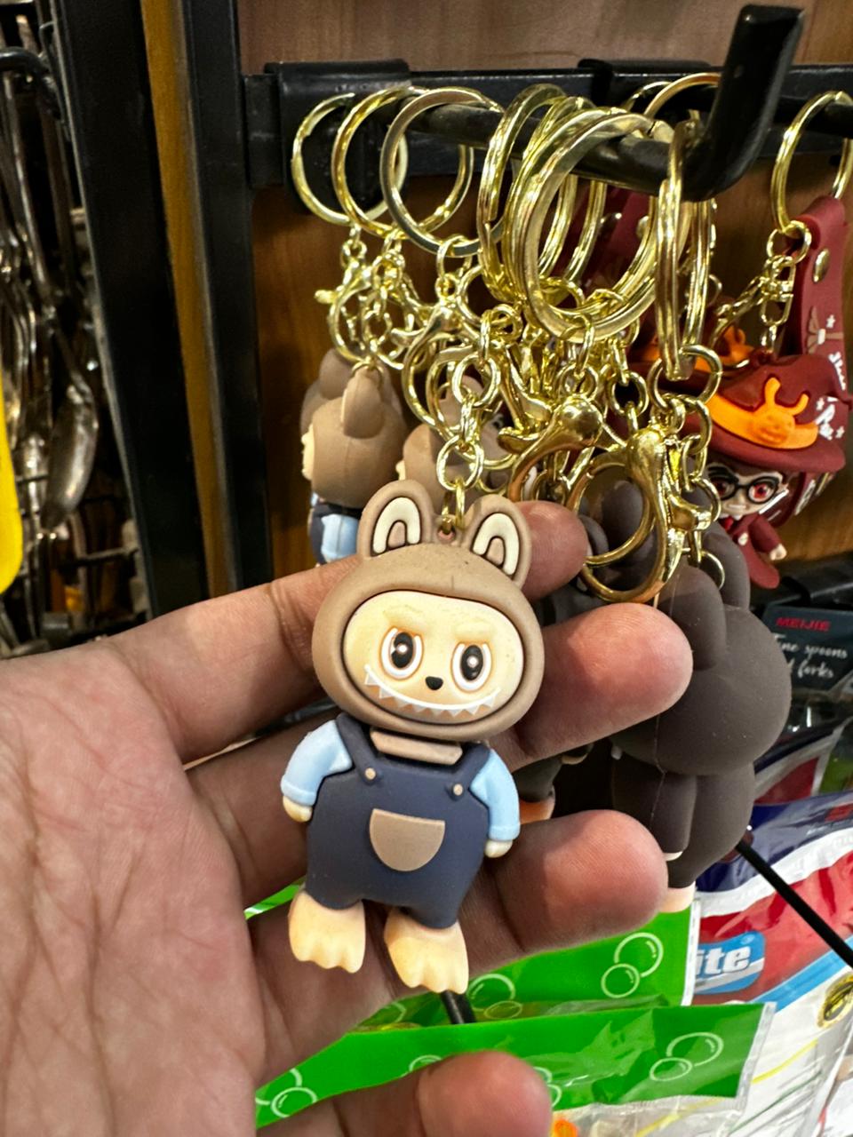 Labubu Style Cute Doll Keychain