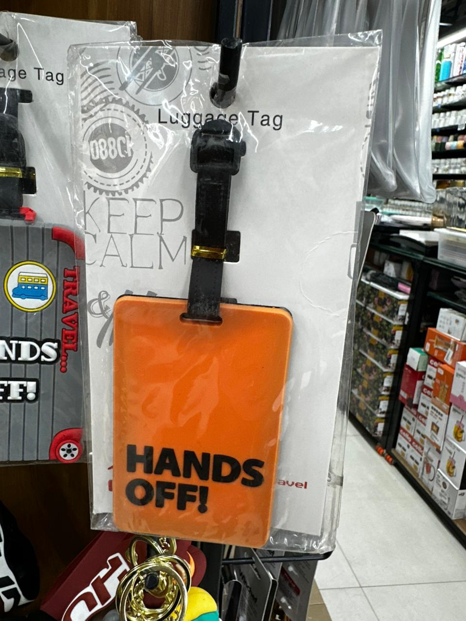 Hands Off Luggage Tag
