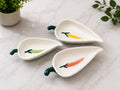 Ceramic Leaf-Shaped Dip Plate