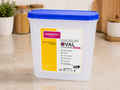 Varmora Magnum Oval Plastic Food Storage Container 2400ml | BPA Free | Airtight Kitchen Storage