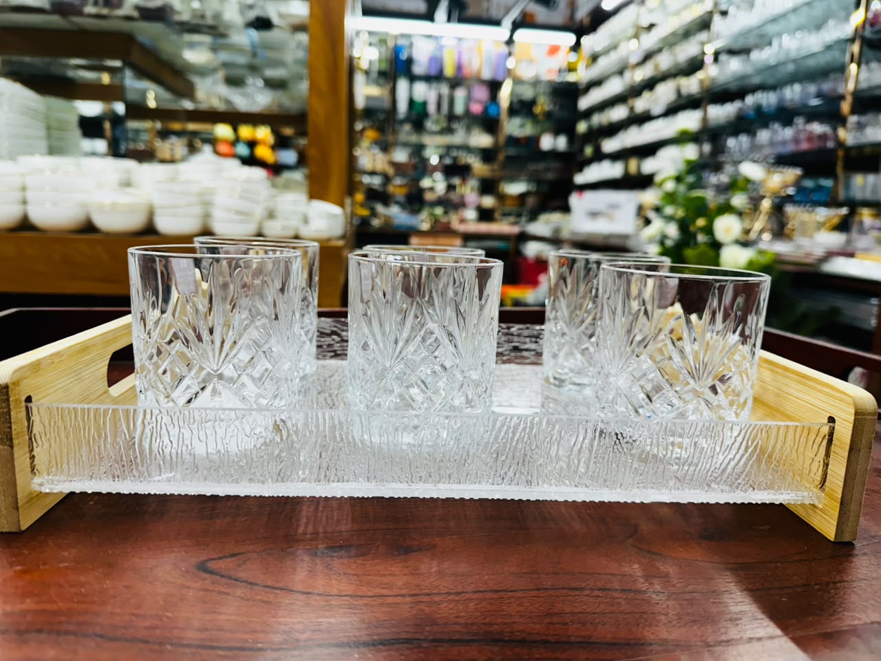 Melodia Whisky Glass Set – 240ml Crystal Glasses | Premium Cut Design Tumblers | Set of 6