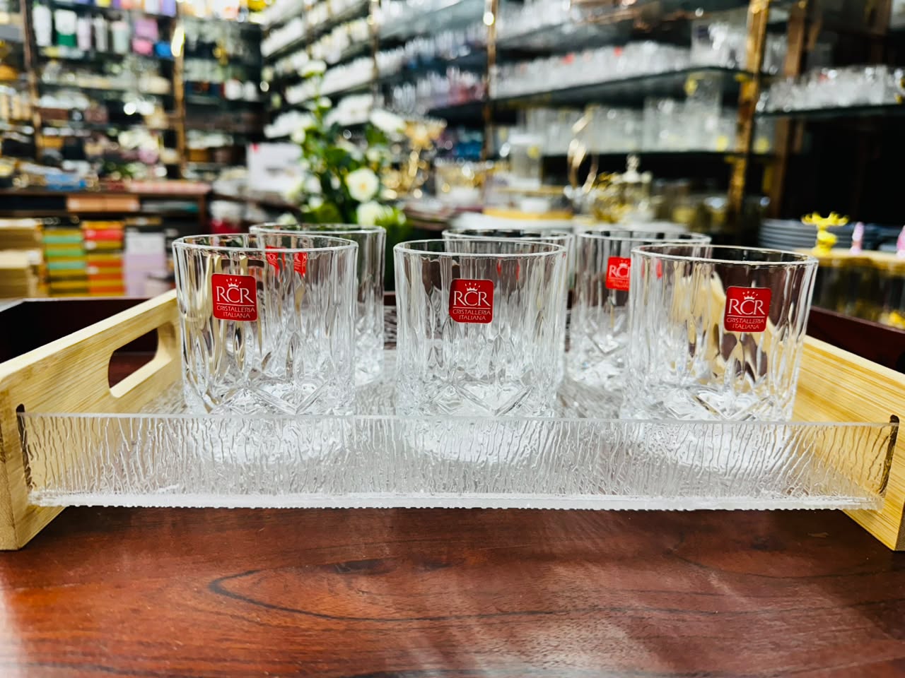 Opera Whisky Glass Set – 210ml Crystal Glasses | Set of 6 Premium Tumblers