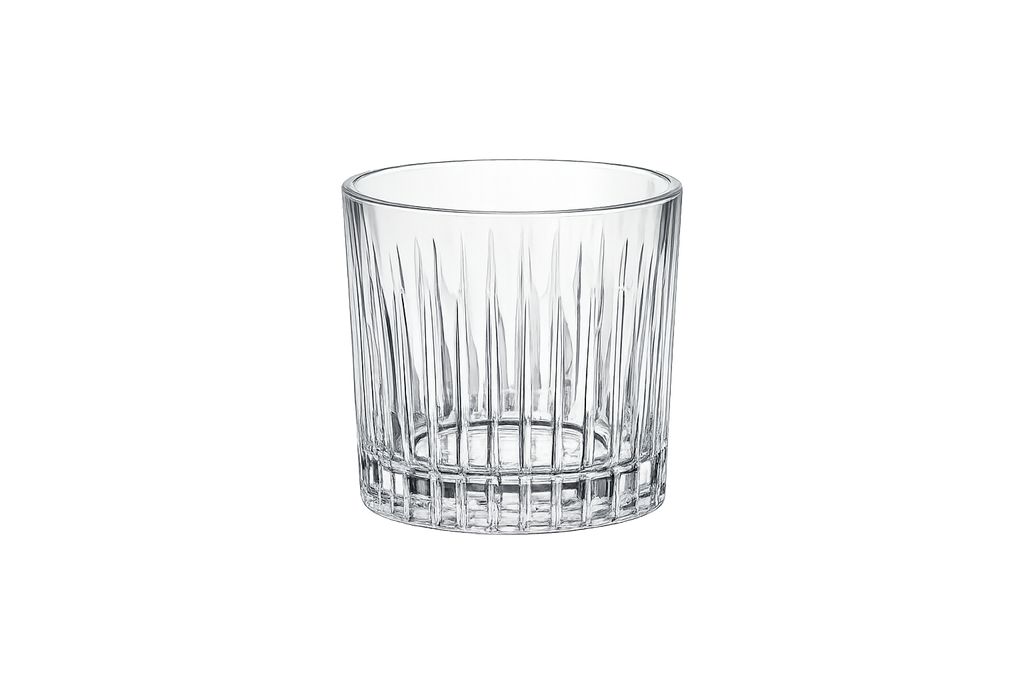 Timeless Whisky Glass Set – 310ml Crystal-Clear Tumblers | Elegant Ribbed Design | Set of 6