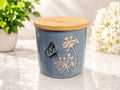 Cascade Blue Butterfly & Meadow Ceramic Storage Jar