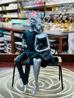 Romantic Couple Figurine – Luxury Bench Sculpture